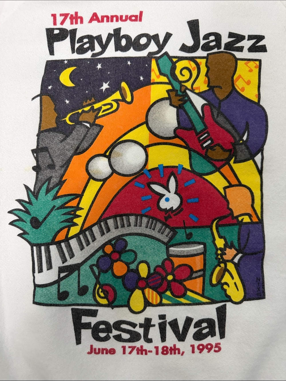VTG Playboy Jazz Festival 1995 Crewneck Sweatshirt - XL